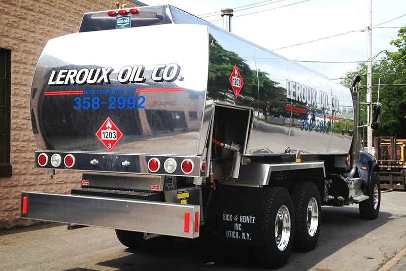 NCT refined fuel truck tank custom Leroux by Westmor