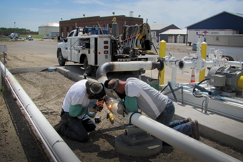 Pipe Welding at a Refined Fuel Terminal | Westmor Industries